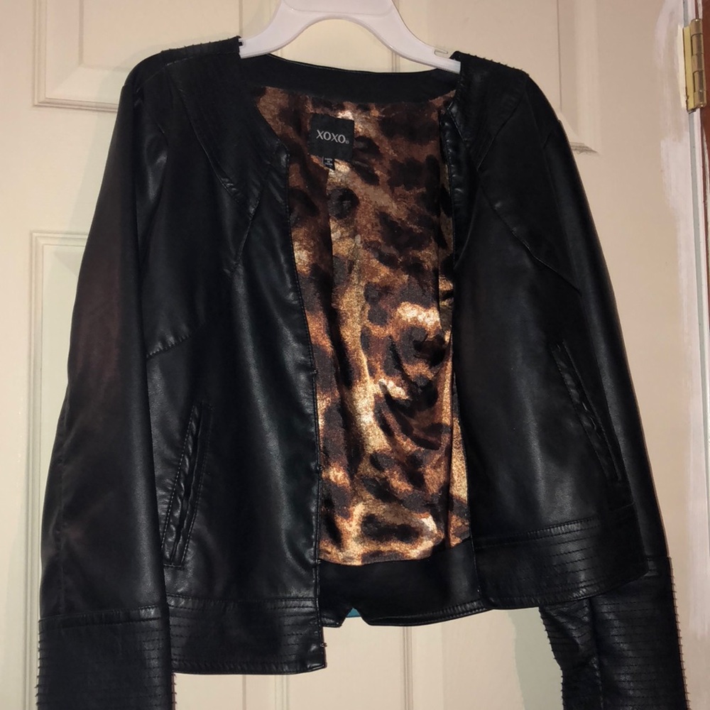 Faux leather jacket